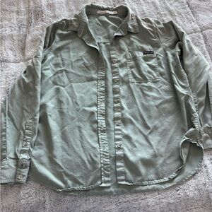 Calvin Klein Jeans Sage Green Button-Up Shirt